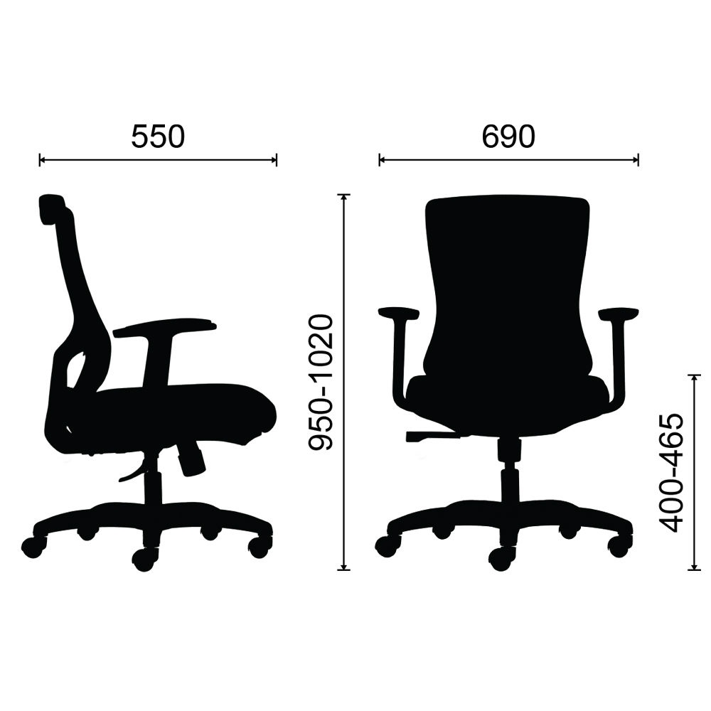 Ghế công thái học M1106 T - 04 - Ảnh 14