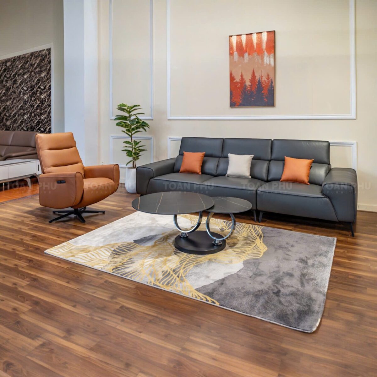 Sofa Băng Da Cao Cấp 2265 - Ảnh 2