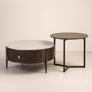 Bàn Sofa Tròn Đôi 2208