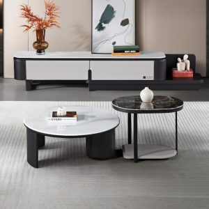 Bàn Sofa Tròn Đôi 266