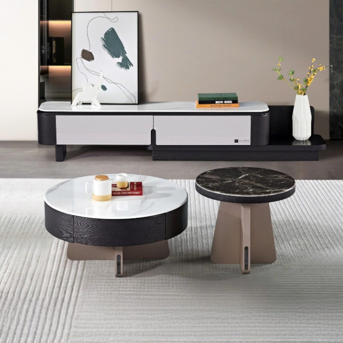 Bàn Sofa Tròn Đôi 283