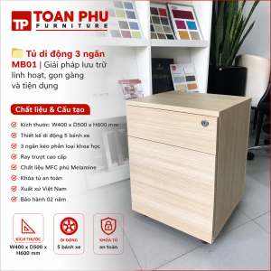 Tủ di động 3 ngăn MB01