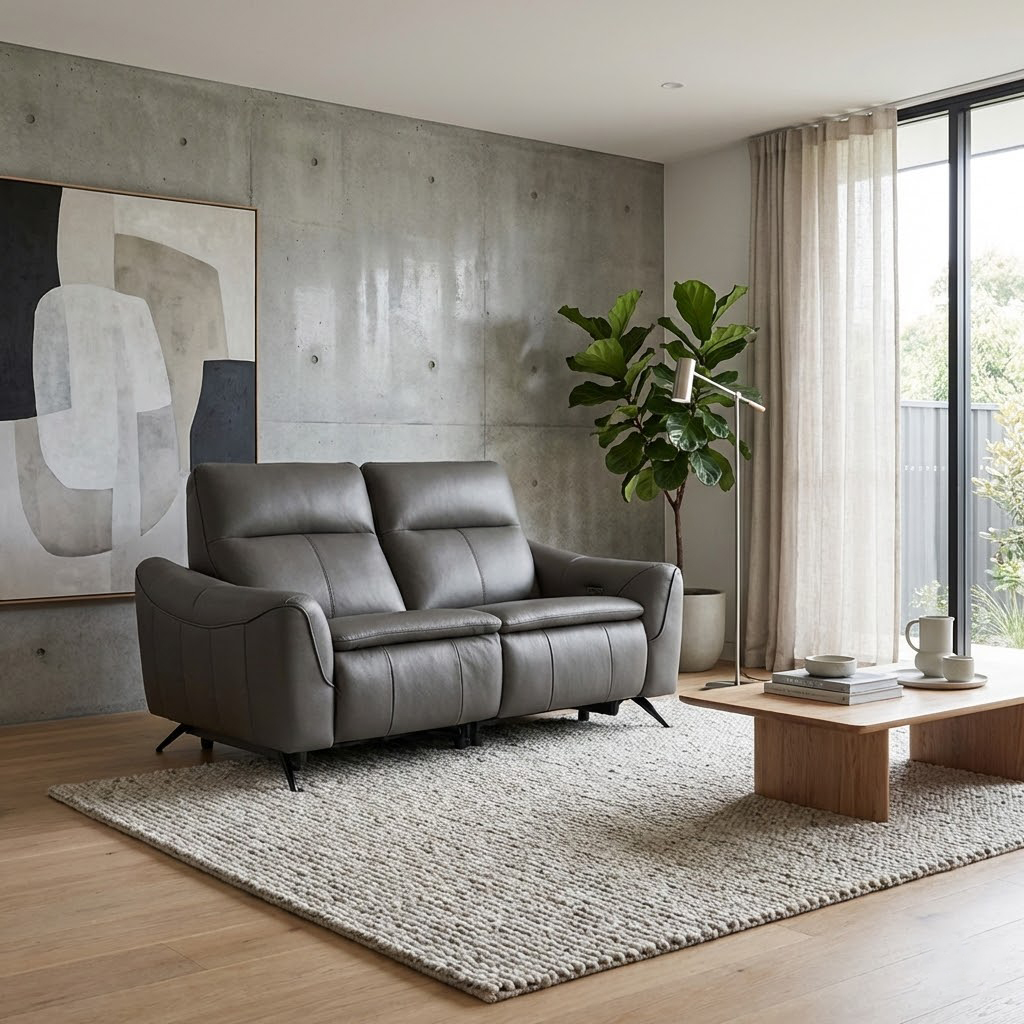 Sofa Da Bò Thư Giãn Chỉnh Điện 55082 - Ảnh 2