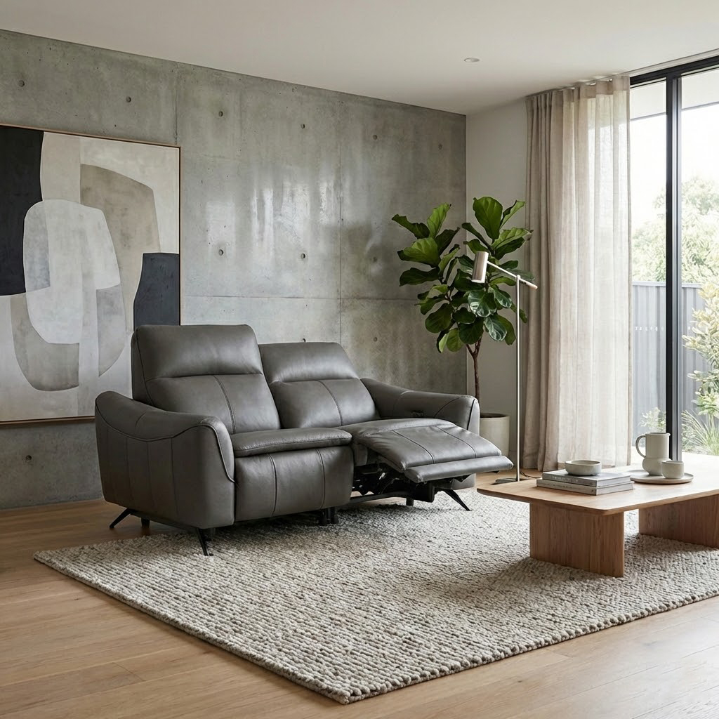 Sofa Da Bò Thư Giãn Chỉnh Điện 55082