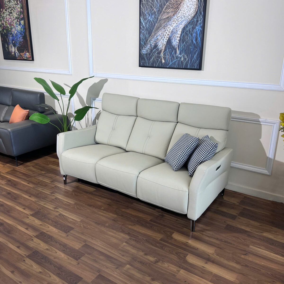 Sofa Băng Da Bò Thật Chỉnh Điện 6619 - Ảnh 4