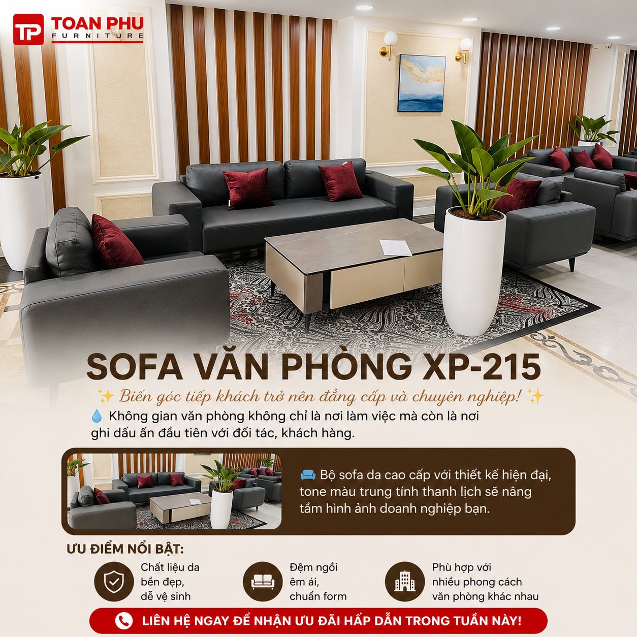 Sofa Văn Phòng XP-215