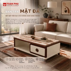 Bàn Trà Mặt Đá 83-120