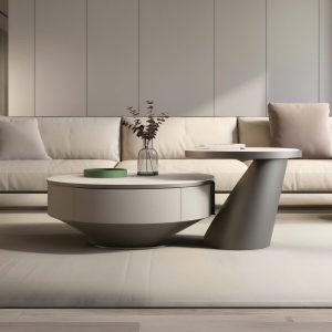 Bàn Sofa Tròn Đôi 806