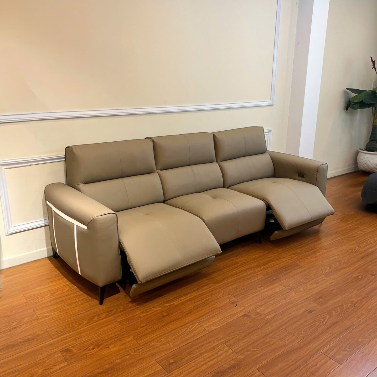 Sofa Da Microfiber Chống Trầy Chỉnh Điện B10 - Ảnh 3