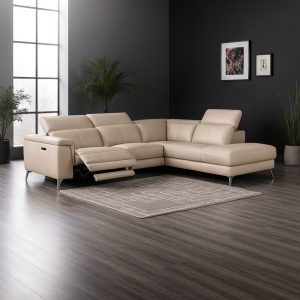 Sofa Góc Da Bò Thật Chỉnh Điện Nhập Khẩu 51035