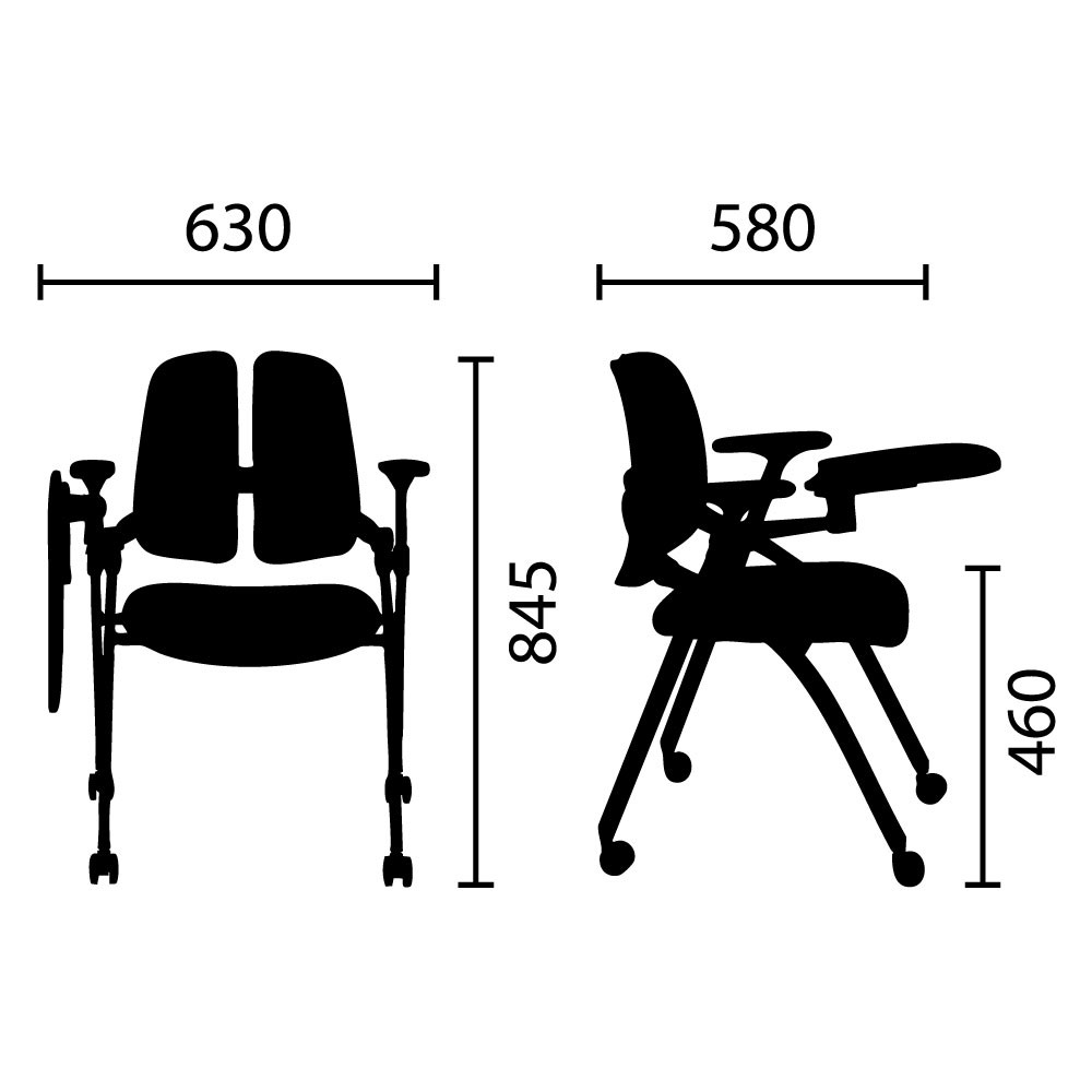 Ghế đào tạo SPLITBACK 02 - Ảnh 15