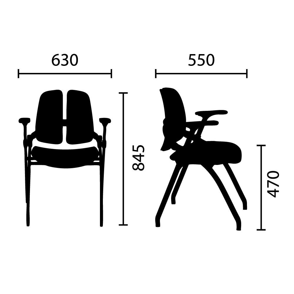 Ghế đào tạo SPLITBACK 01 - Ảnh 13