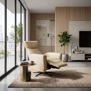 Ghế Thư Giãn Da Bò Thật 6402