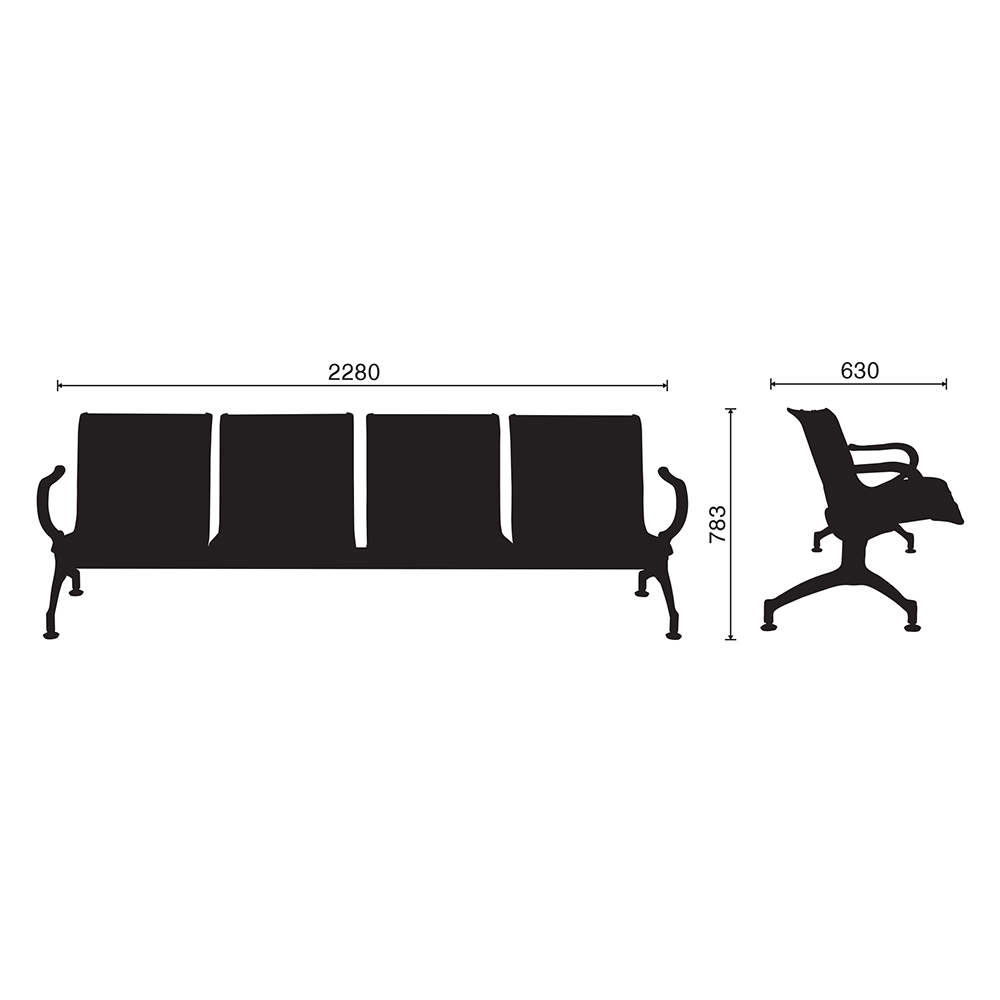 Ghế băng chờ M1074 - 02 - Ảnh 5