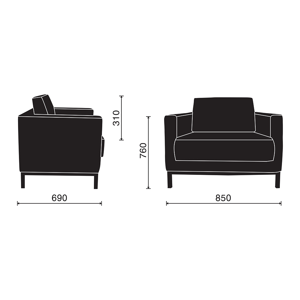 Sofa đơn M1094 - 01 - Ảnh 3