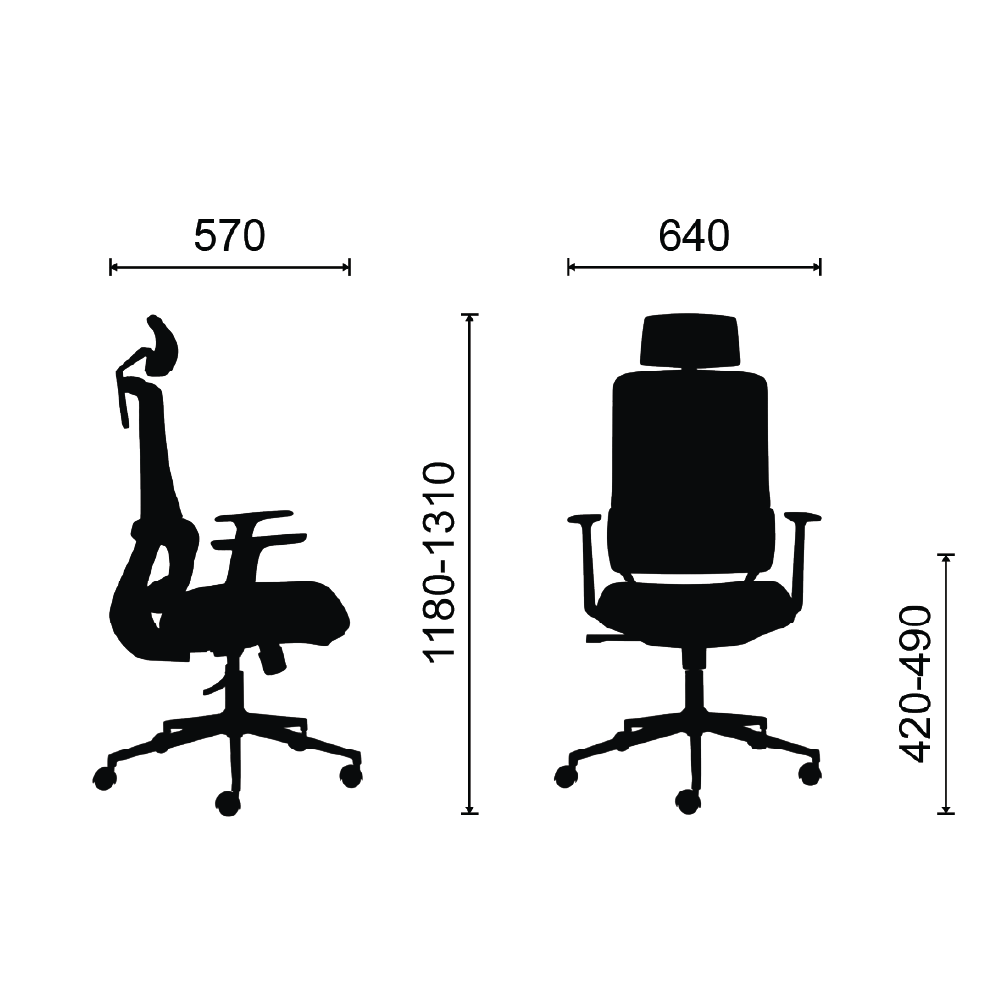 Ghế công thái học M1111 - 01 - Ảnh 11