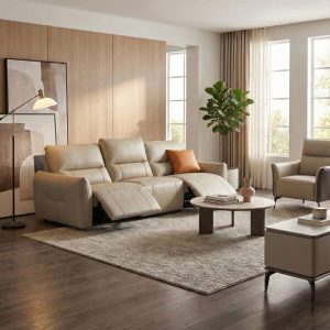 Sofa Da Bò Thư Giãn Chỉnh Điện 51092