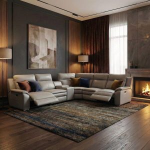 Sofa Da Bò Thật Chỉnh Điện Nhập Khẩu 3242