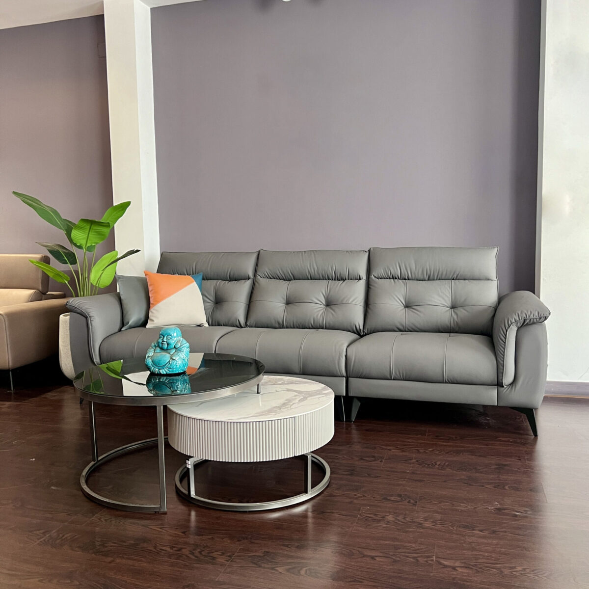 Sofa Da Microfiber Chống Trầy B06 - Ảnh 2