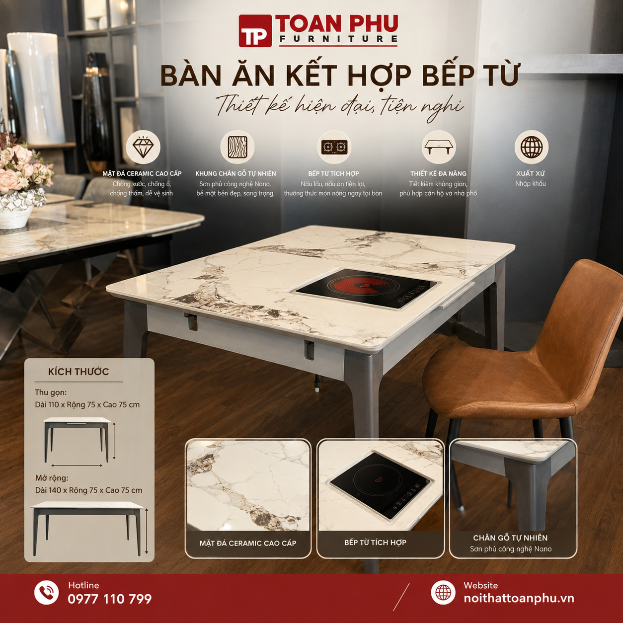 Bàn Ăn Bếp Từ