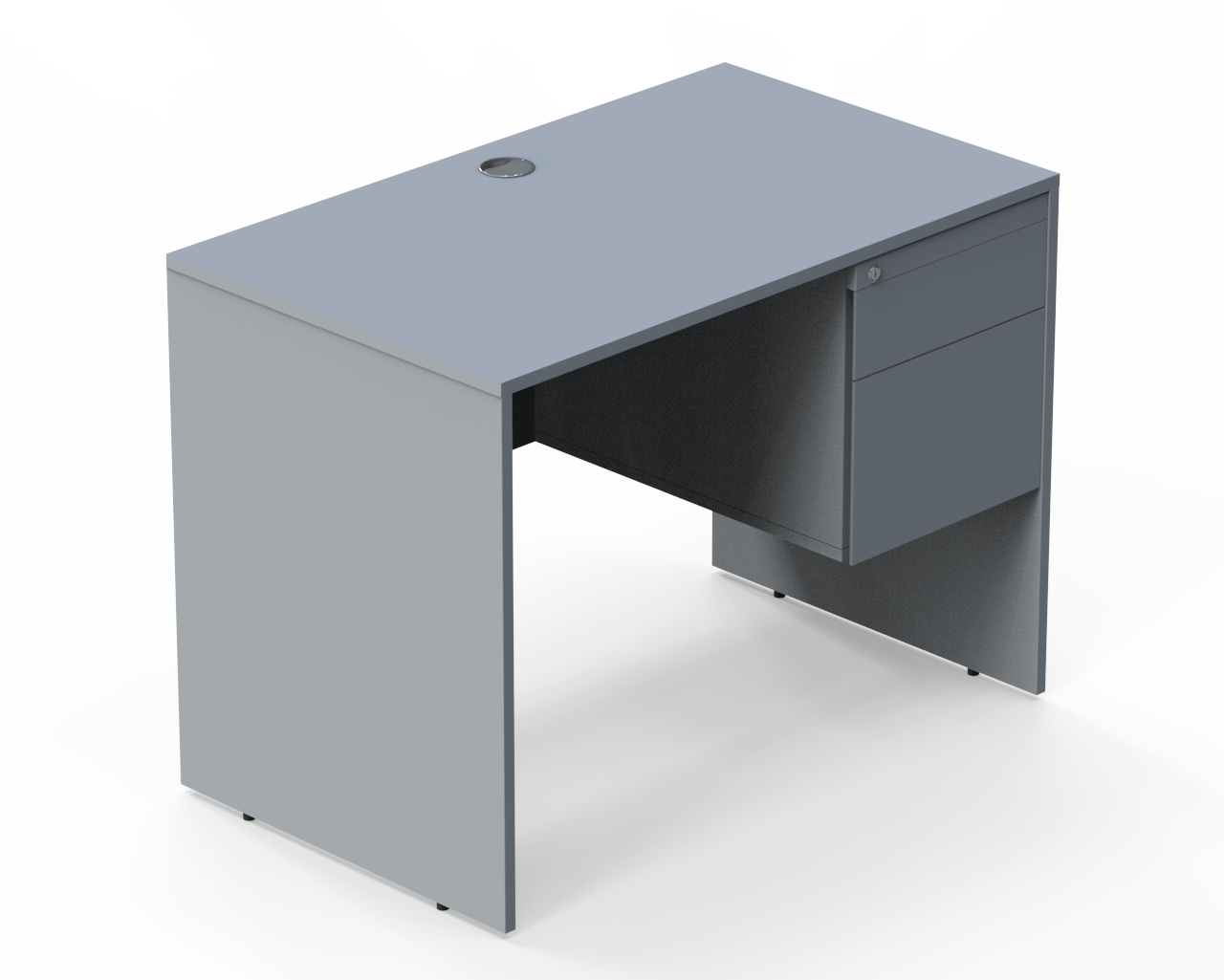 Bàn làm việc đơn Woodi có hộc BDWH-1206 - Ảnh 6