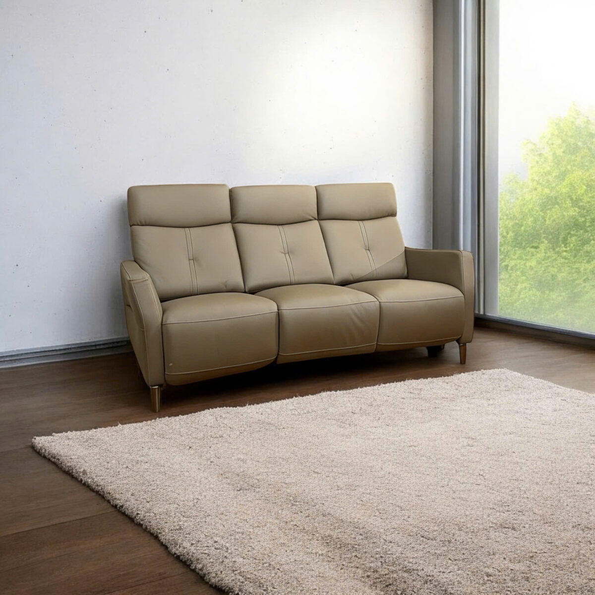 Sofa Băng Da Bò Thật Chỉnh Điện 6619 - Ảnh 11