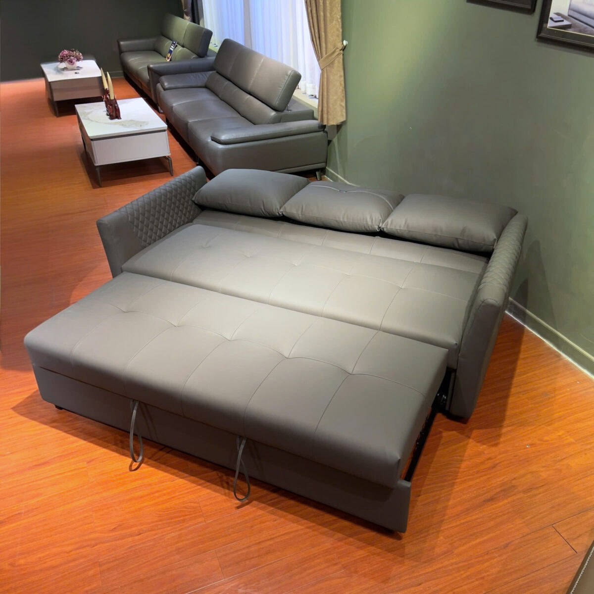 Sofa Giường Da Microfiber Đa Năng 2300 - Ảnh 3