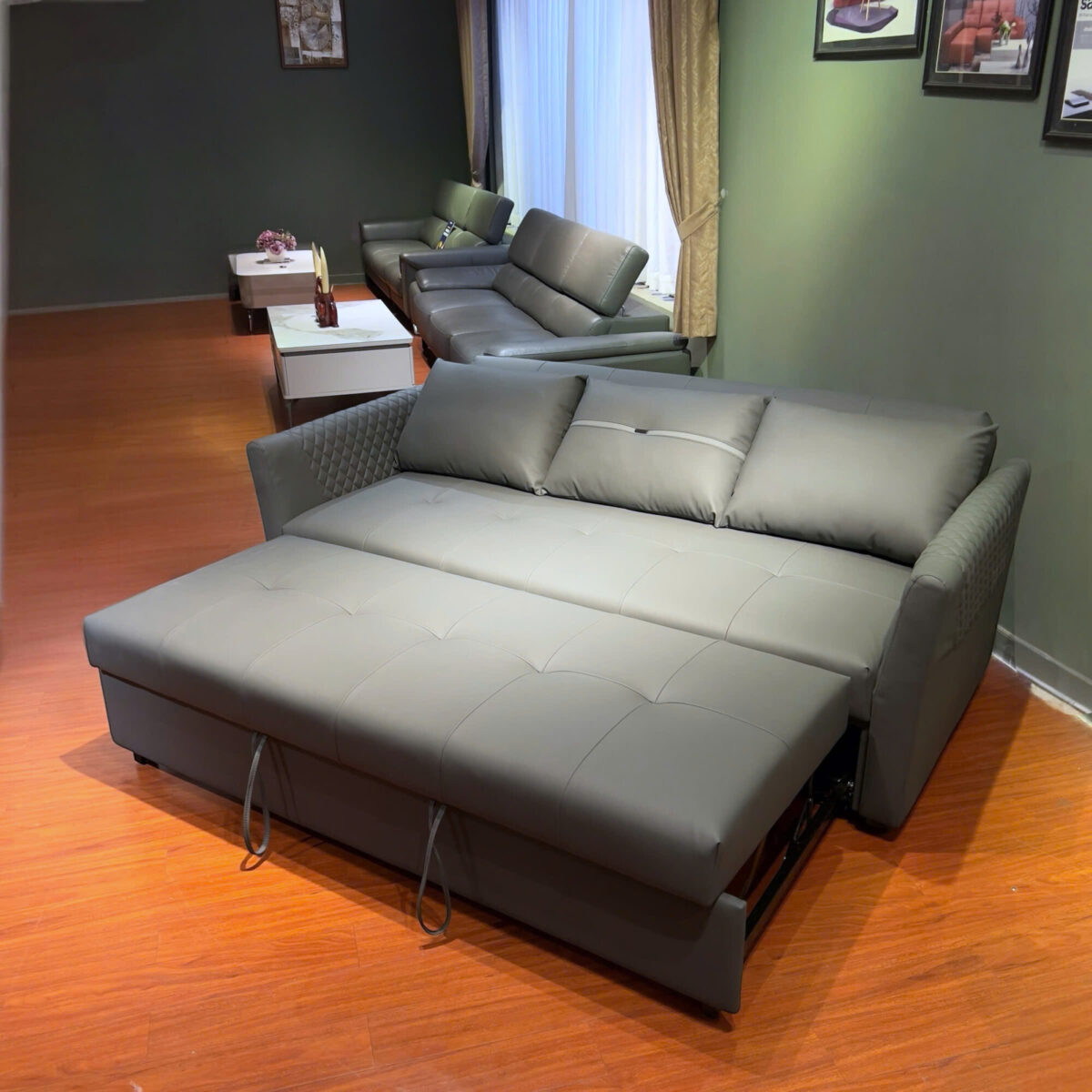 Sofa Giường Da Microfiber Đa Năng 2300 - Ảnh 4