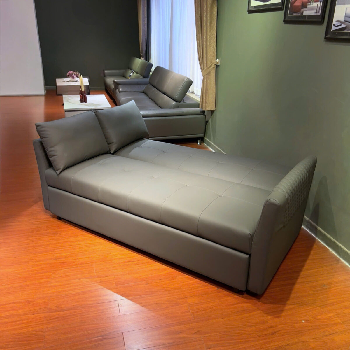 Sofa Giường Da Microfiber Đa Năng 2300 - Ảnh 5