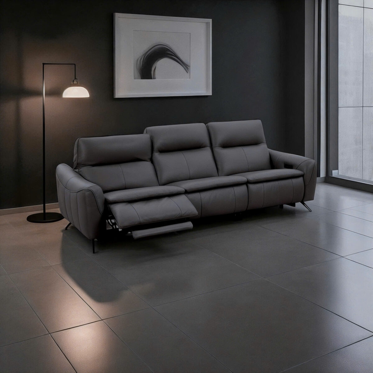 Sofa Da Bò Thật Chỉnh Điện 55082 - Ảnh 2