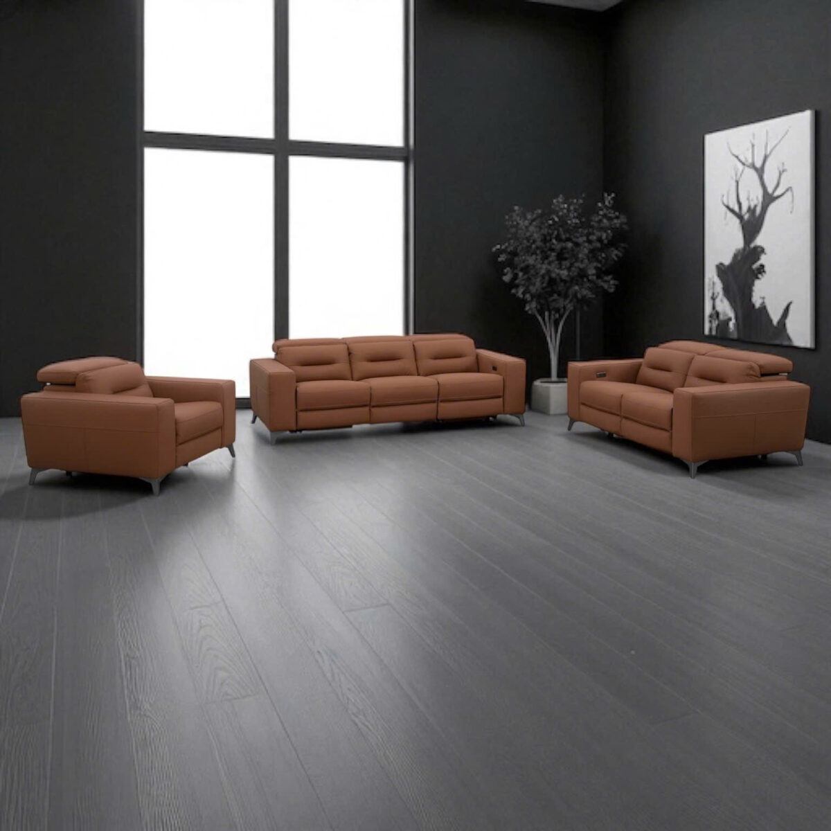 Sofa Da Bò Thật Chỉnh Điện 12117 - Ảnh 2