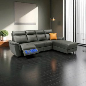 Sofa Góc Da Bò Thật Chỉnh Điện Nhập Khẩu 50763