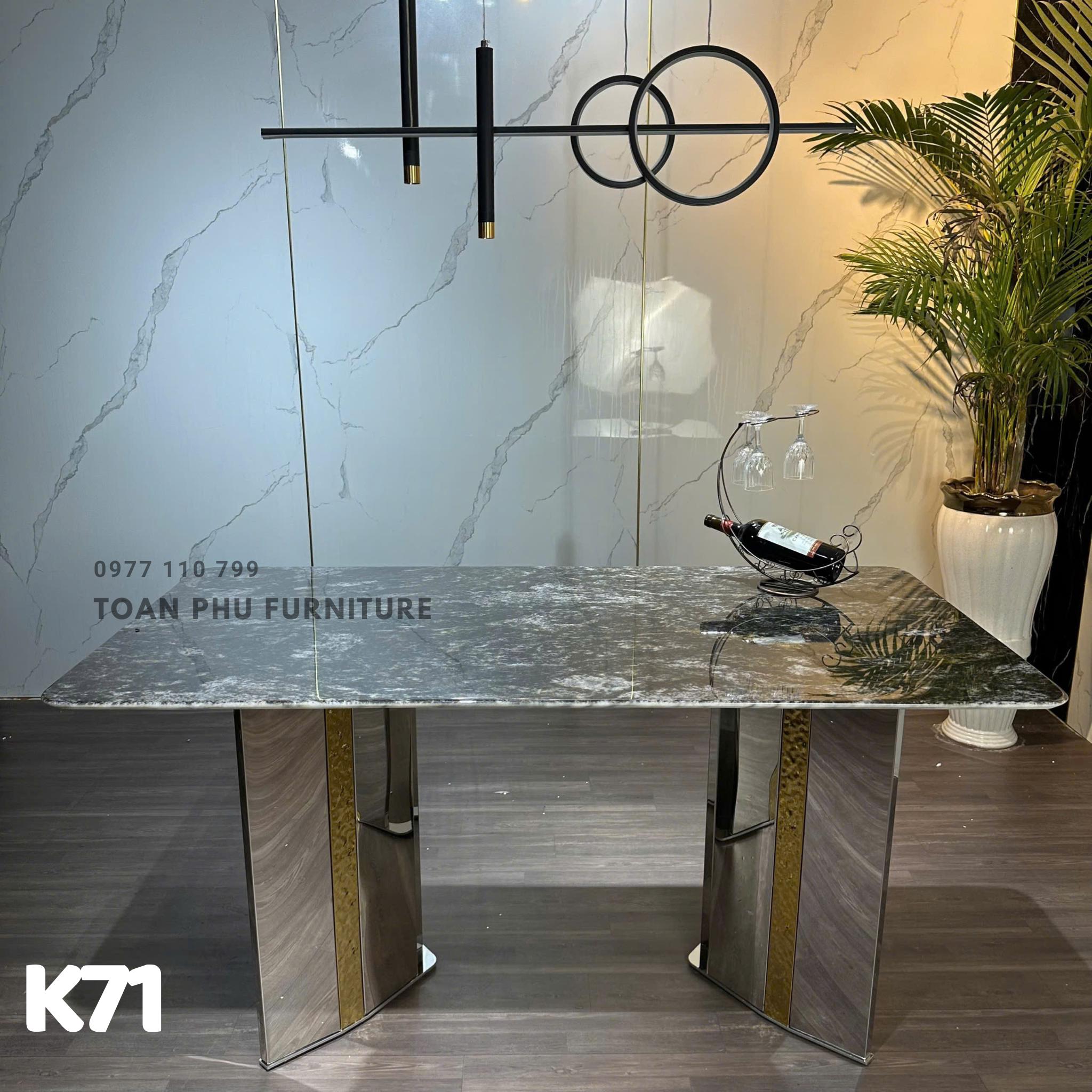 Bàn Ăn Mặt Đá Hiện Đại K71 - Ảnh 2