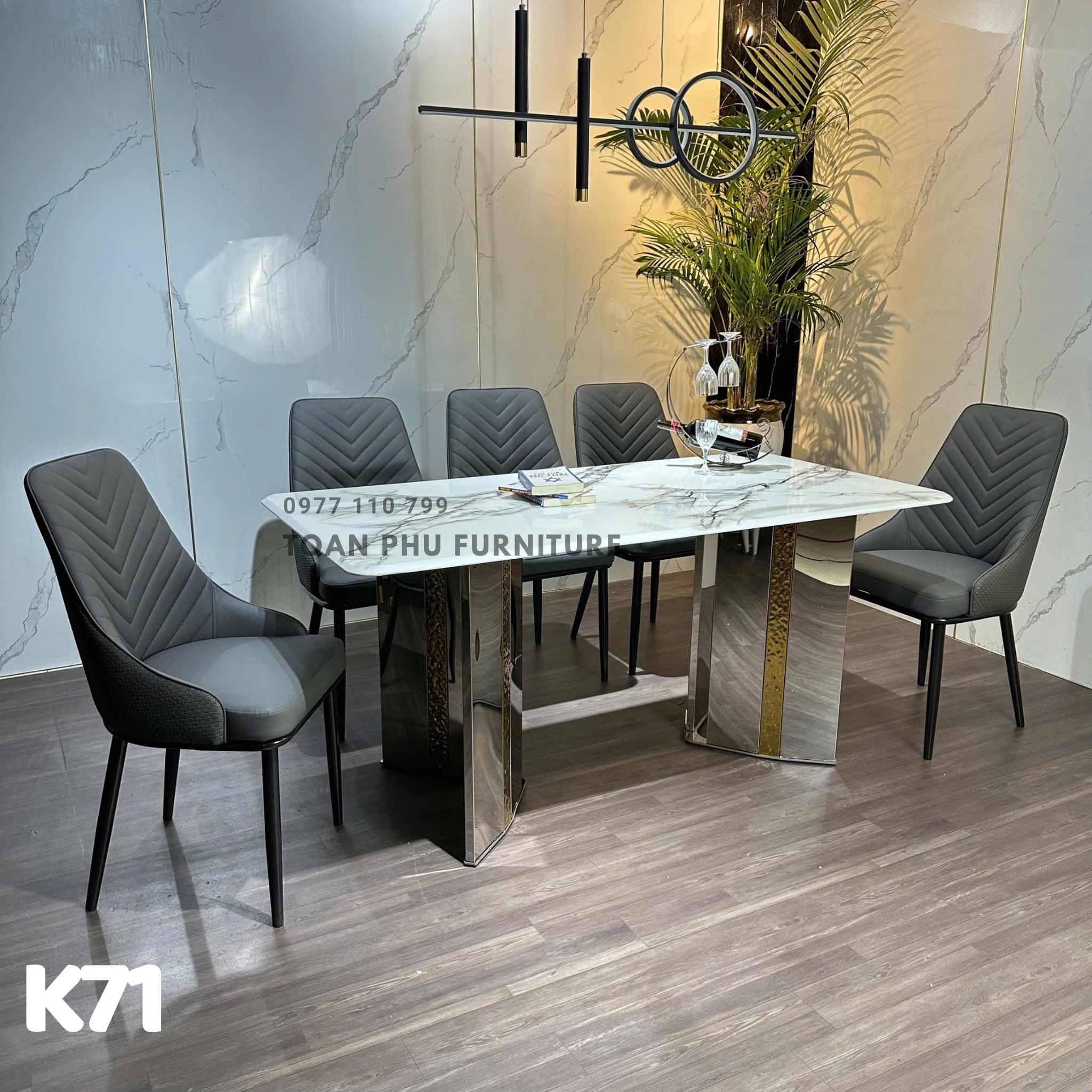 Bàn Ăn Mặt Đá Hiện Đại K71 - Ảnh 6