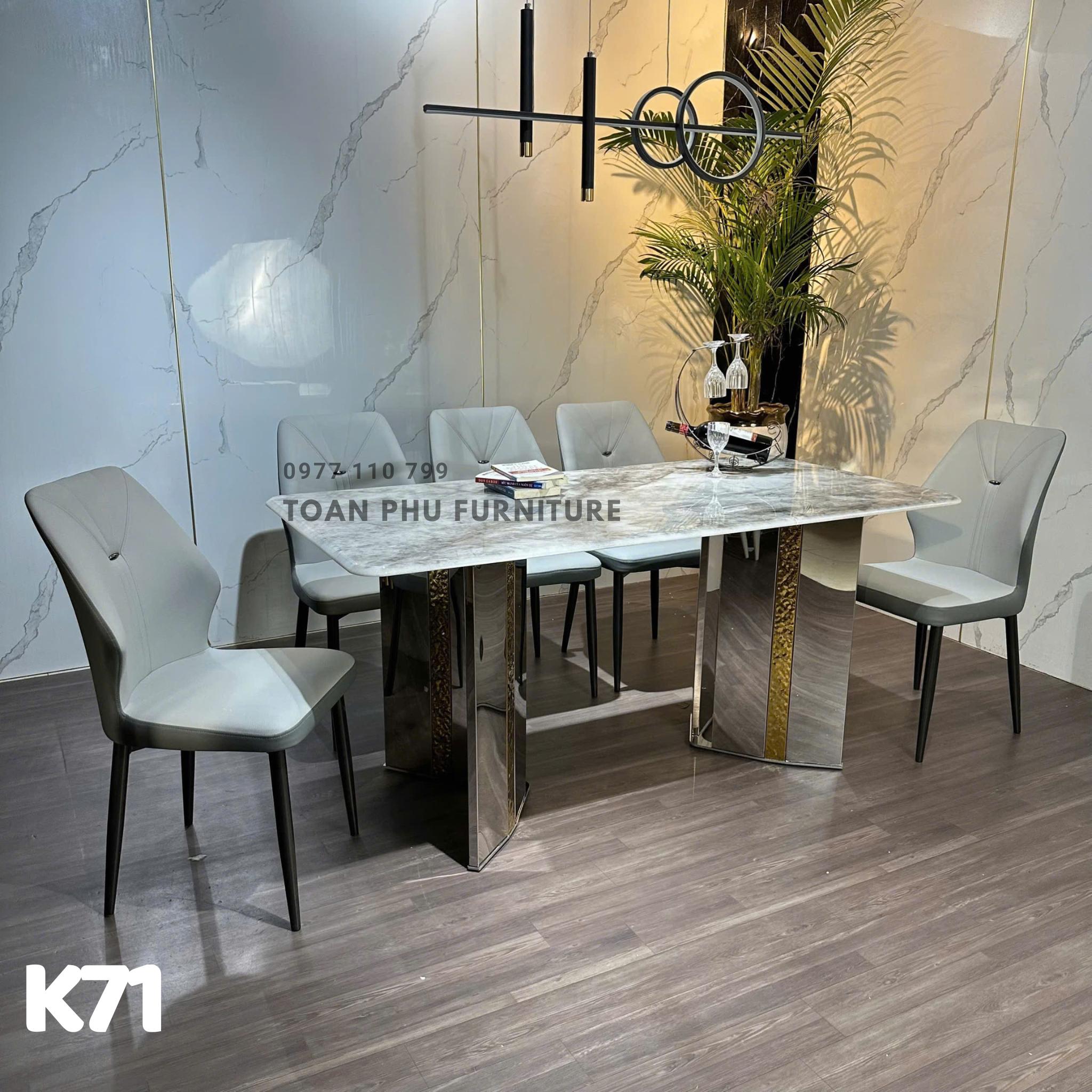 Bàn Ăn Mặt Đá Hiện Đại K71 - Ảnh 8