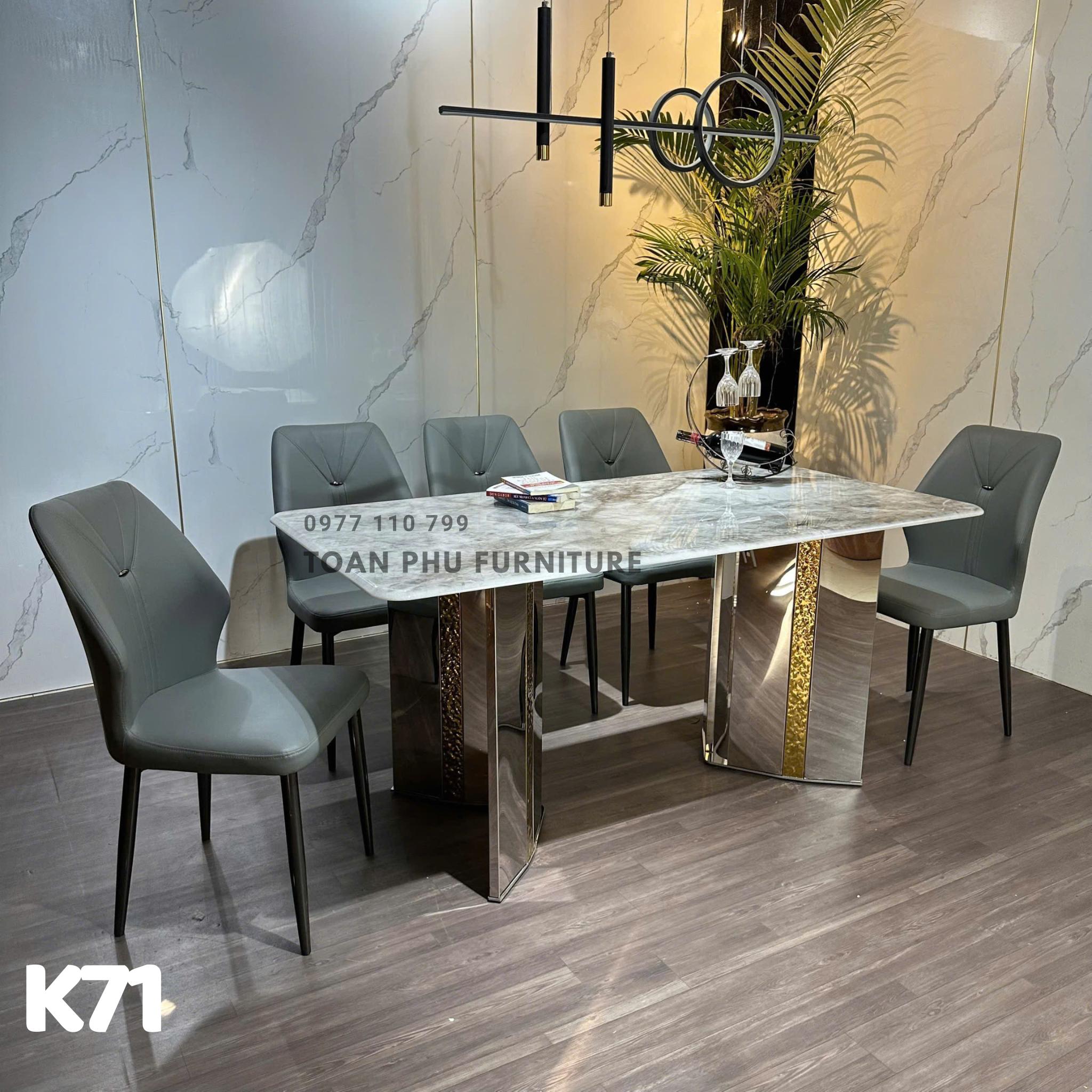 Bàn Ăn Mặt Đá Hiện Đại K71 - Ảnh 9