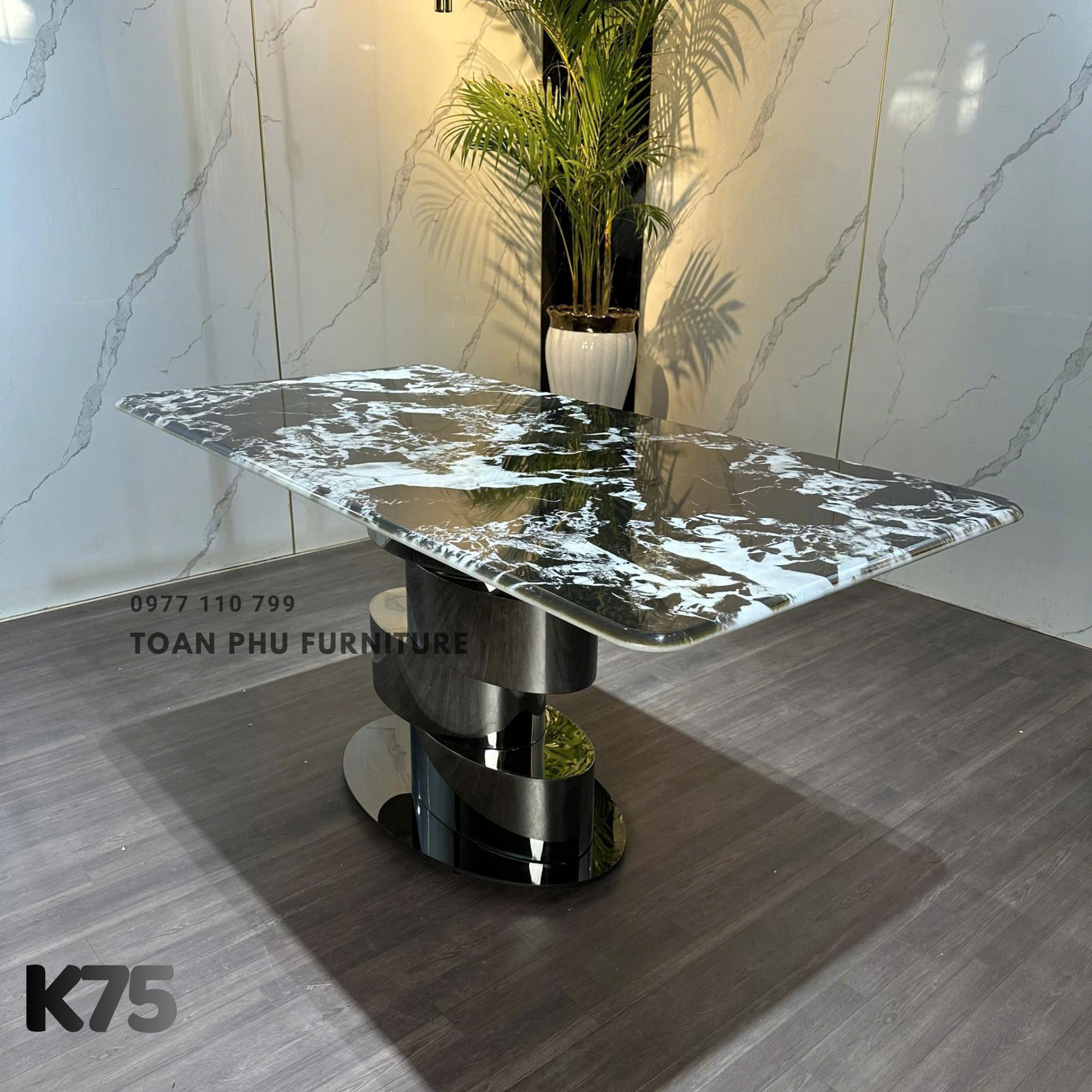 Bàn Ăn Mặt Đá Hiện Đại K75