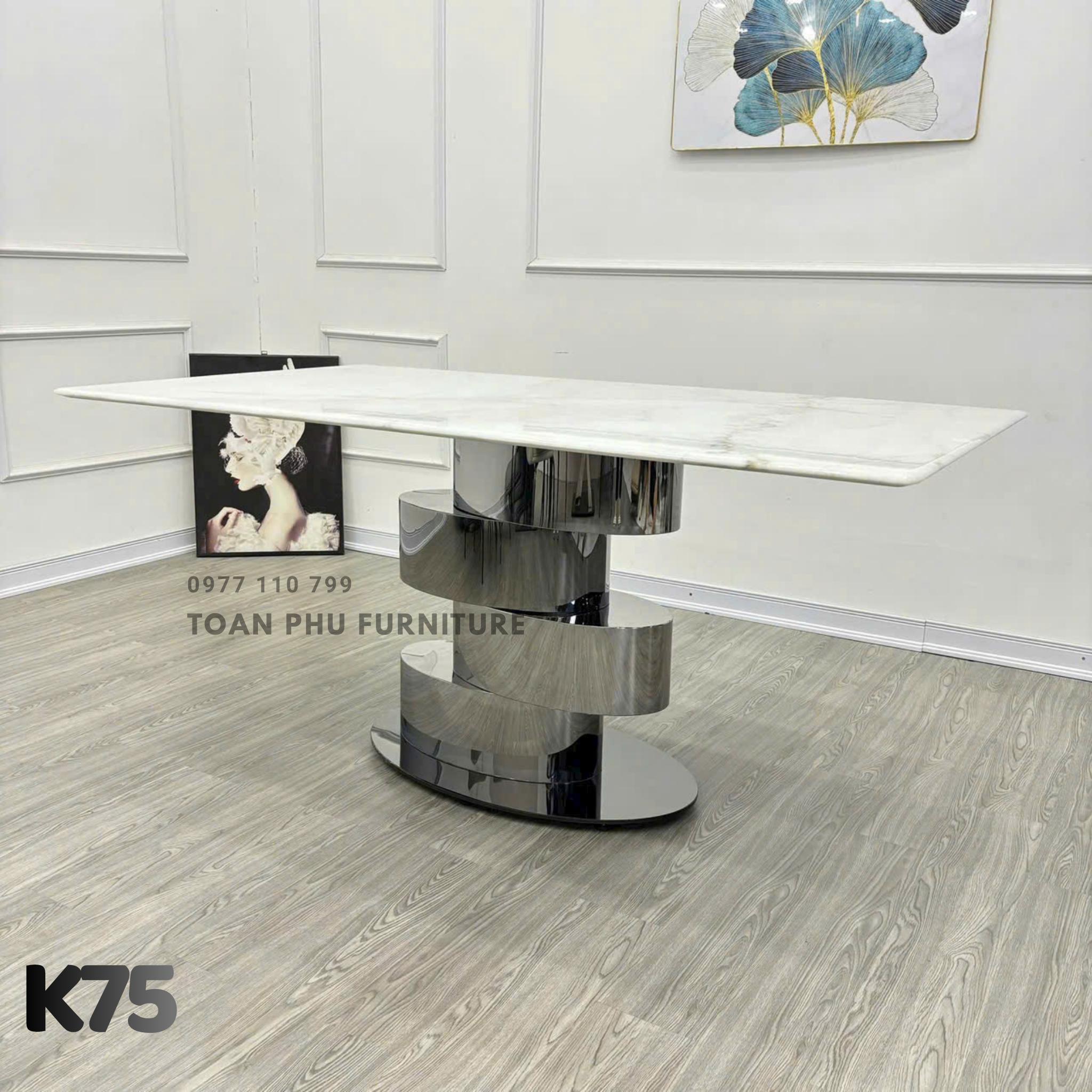 Bàn Ăn Mặt Đá Hiện Đại K75 - Ảnh 2