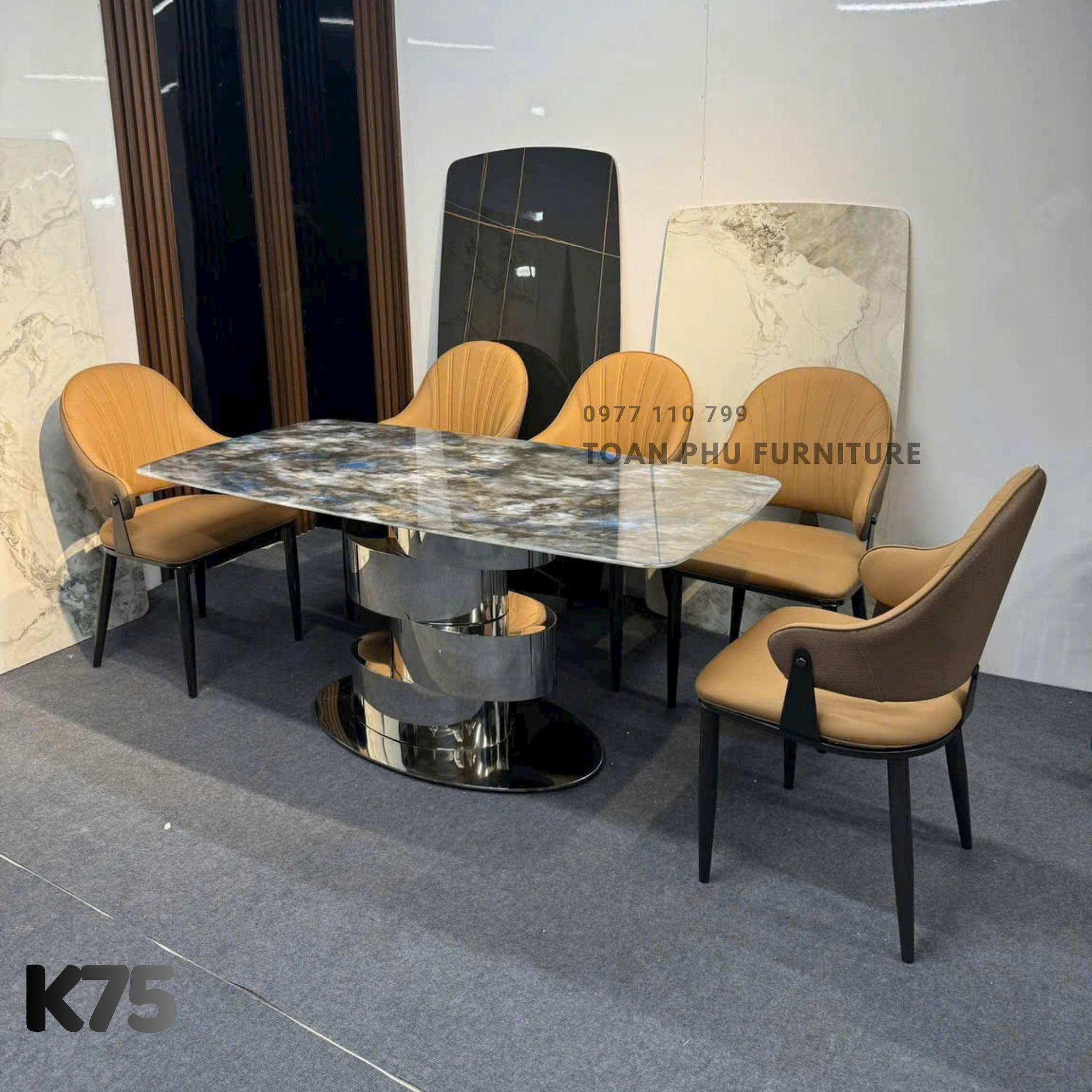 Bàn Ăn Mặt Đá Hiện Đại K75 - Ảnh 4