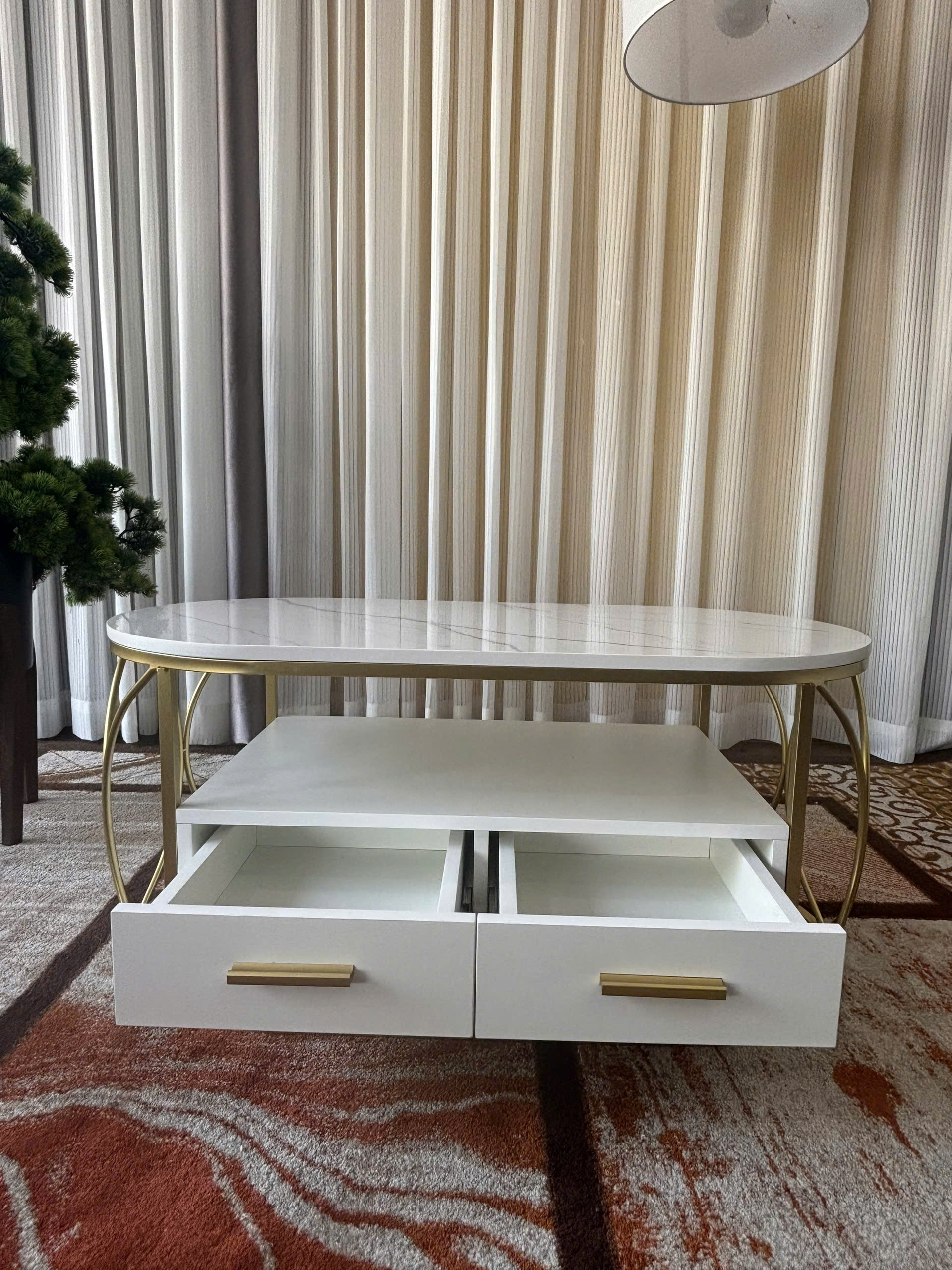 Bàn Sofa Ovan 2 Hộc Kéo - Ảnh 2