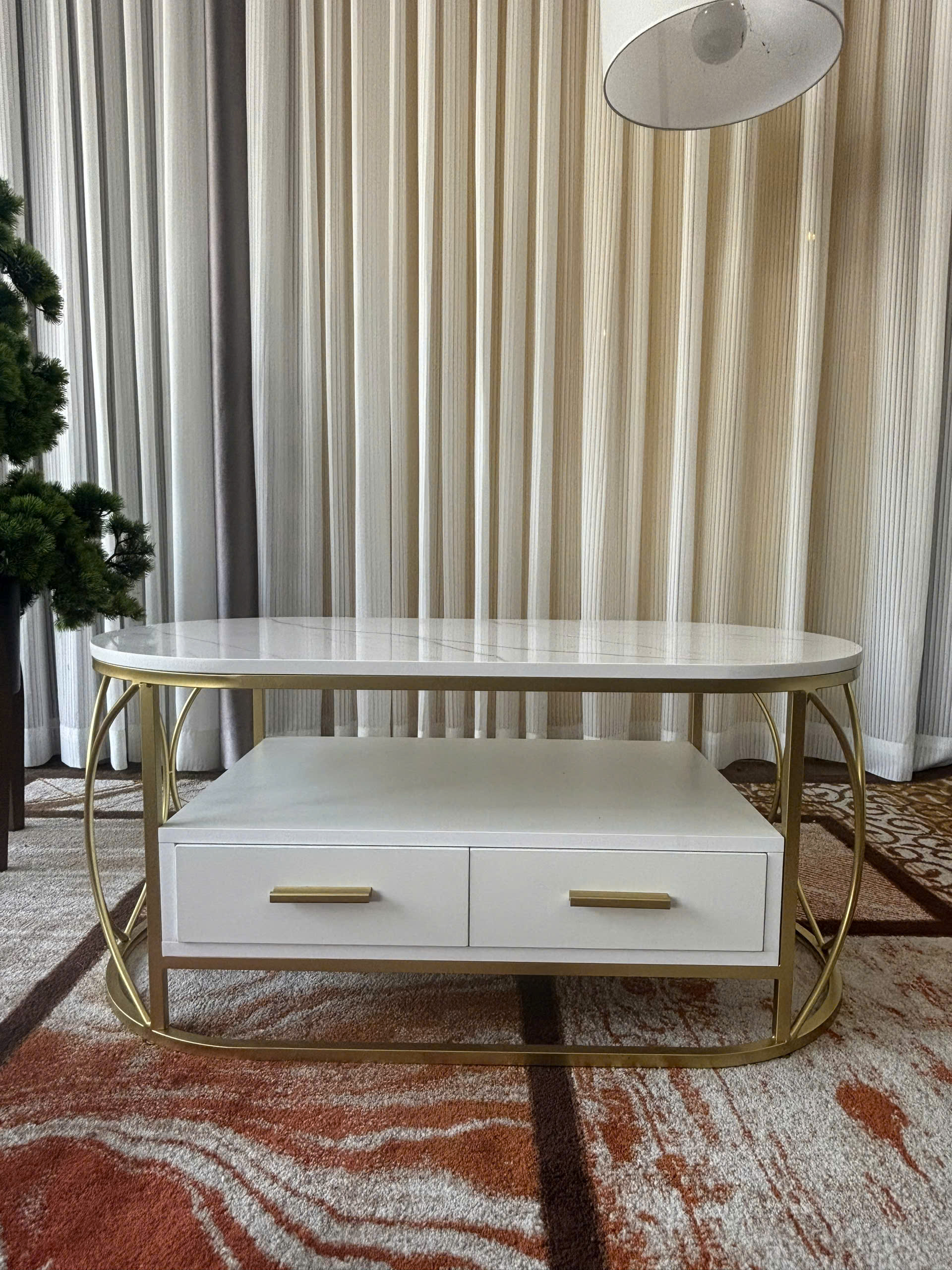 Bàn Sofa Ovan 2 Hộc Kéo