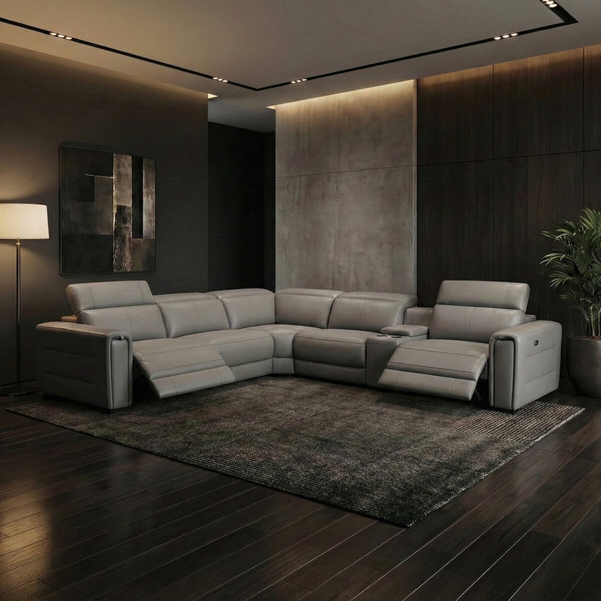 Sofa Da Bò Thư Giãn Chỉnh Điện 80331 - Ảnh 2