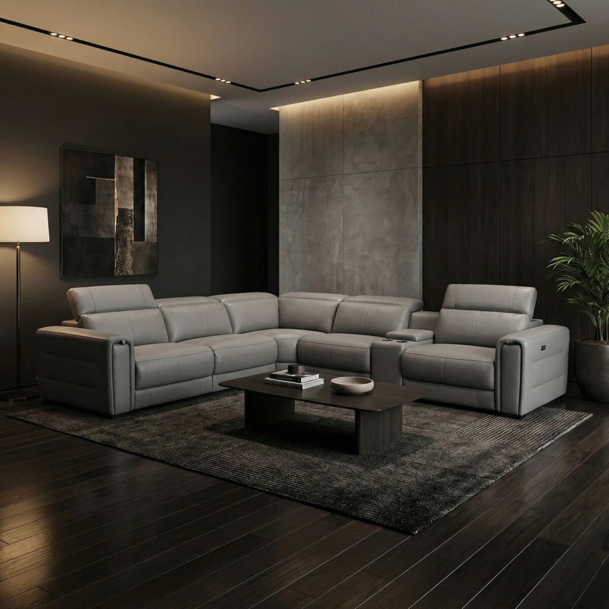 Sofa Da Bò Thư Giãn Chỉnh Điện 80331