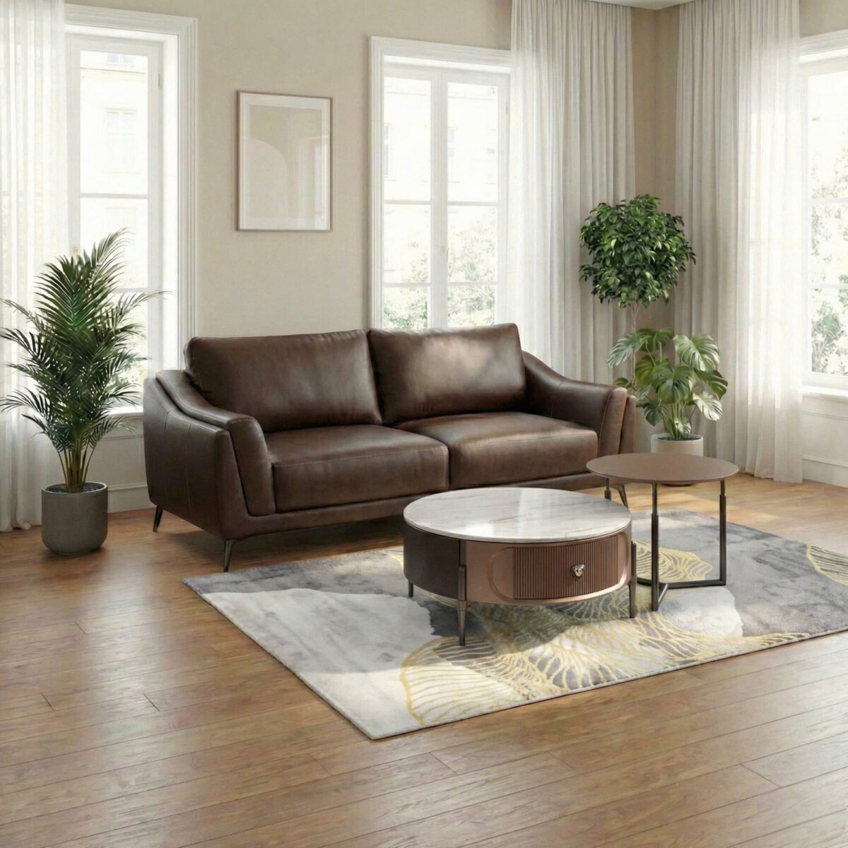 Sofa Băng Da Microfiber Chống Trầy XA-04