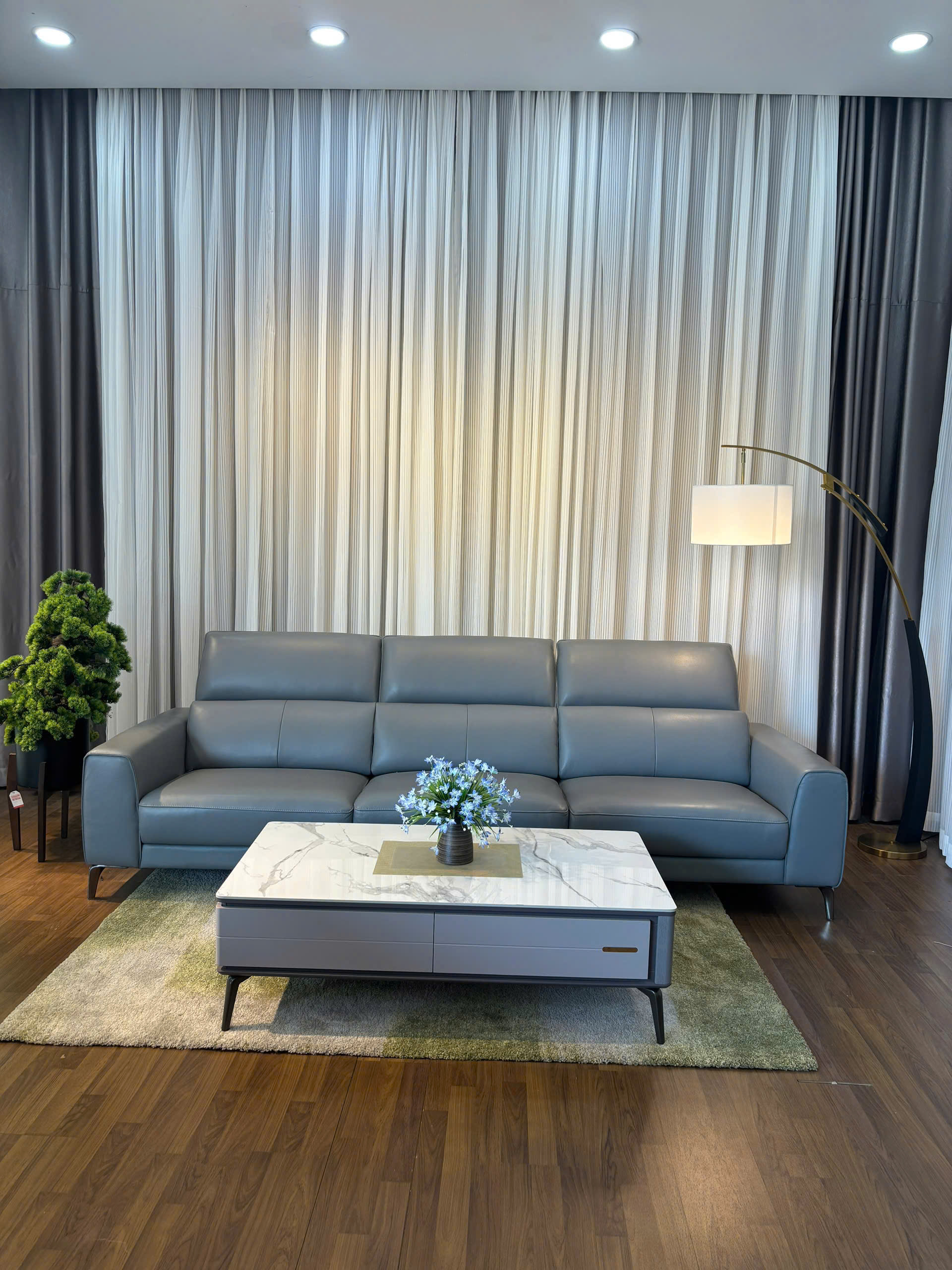 Sofa Băng Da Cao Cấp 5028C - Ảnh 7