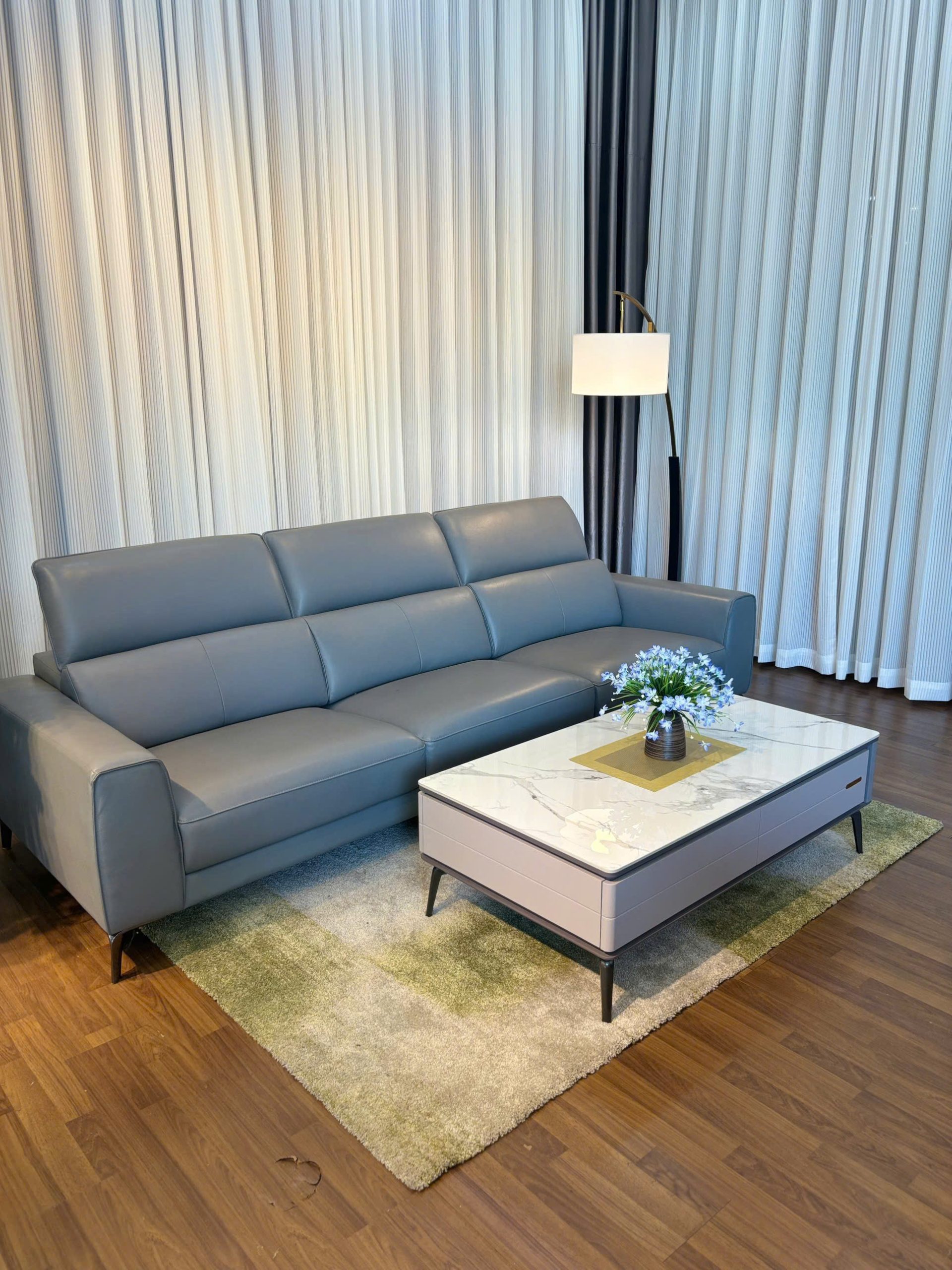 Sofa Băng Da Cao Cấp 5028C - Ảnh 8