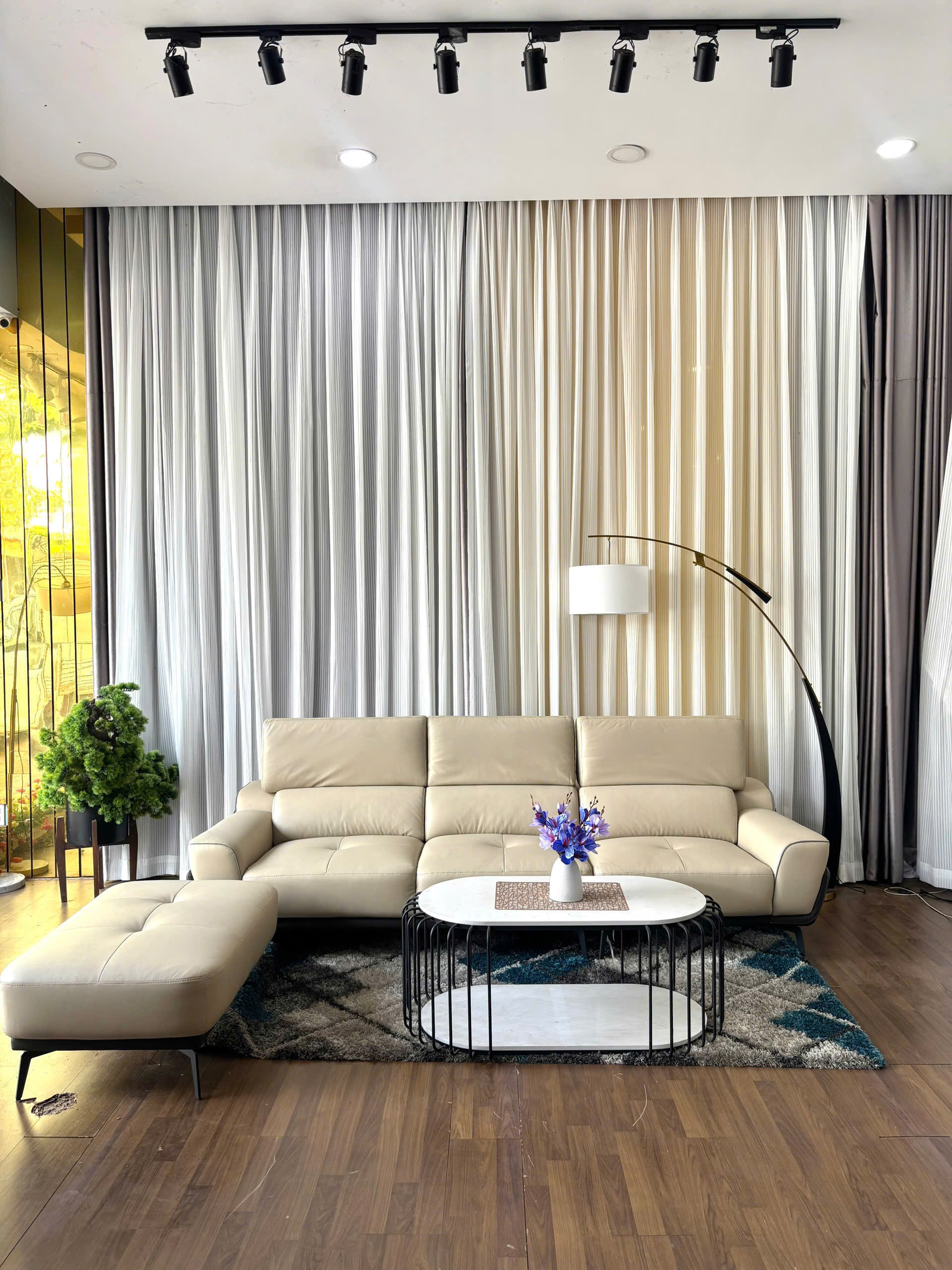 Sofa Da Thật Malaysia 2269 + Đôn - Ảnh 2