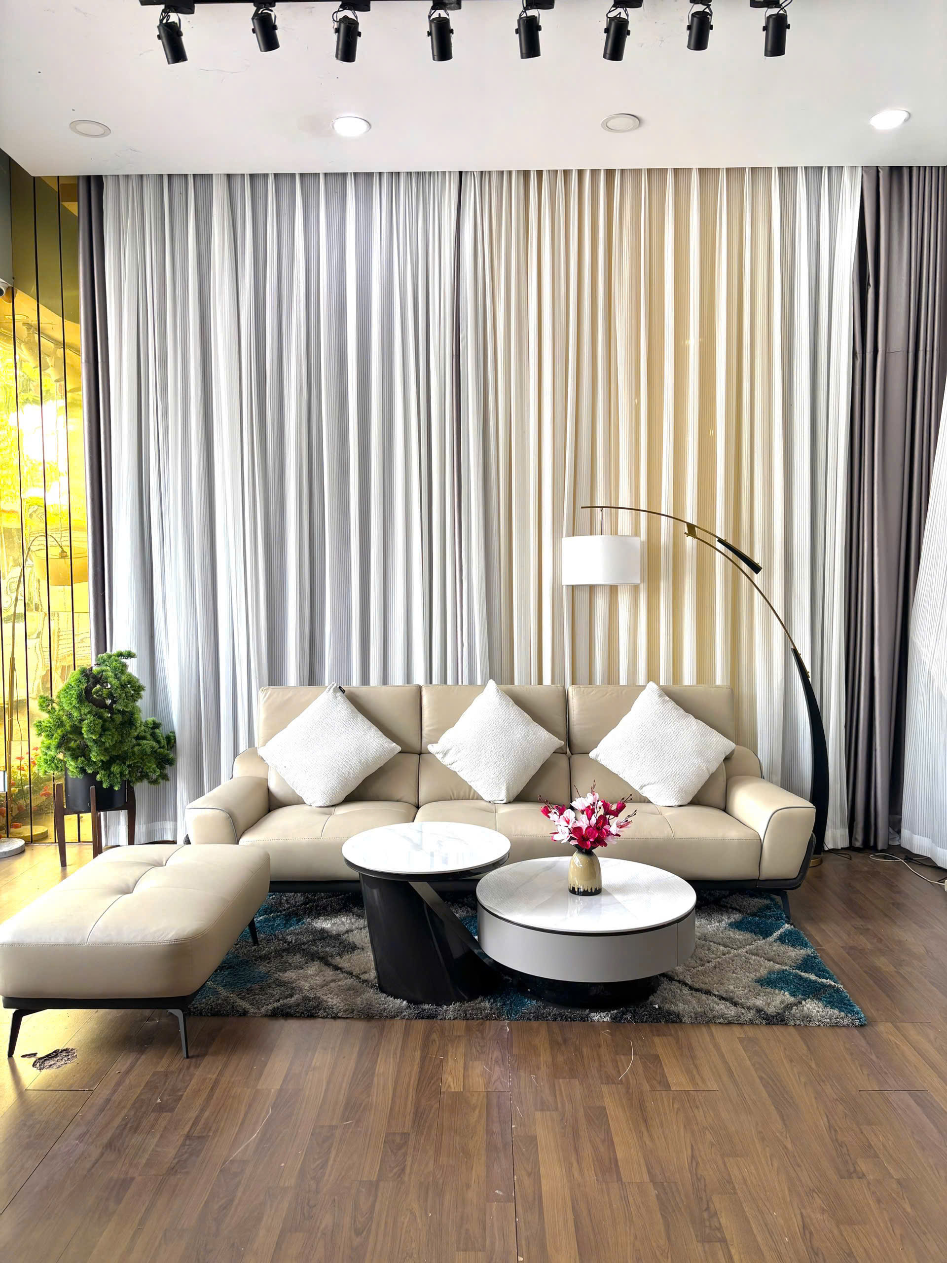 Sofa Da Thật Malaysia 2269 + Đôn - Ảnh 3
