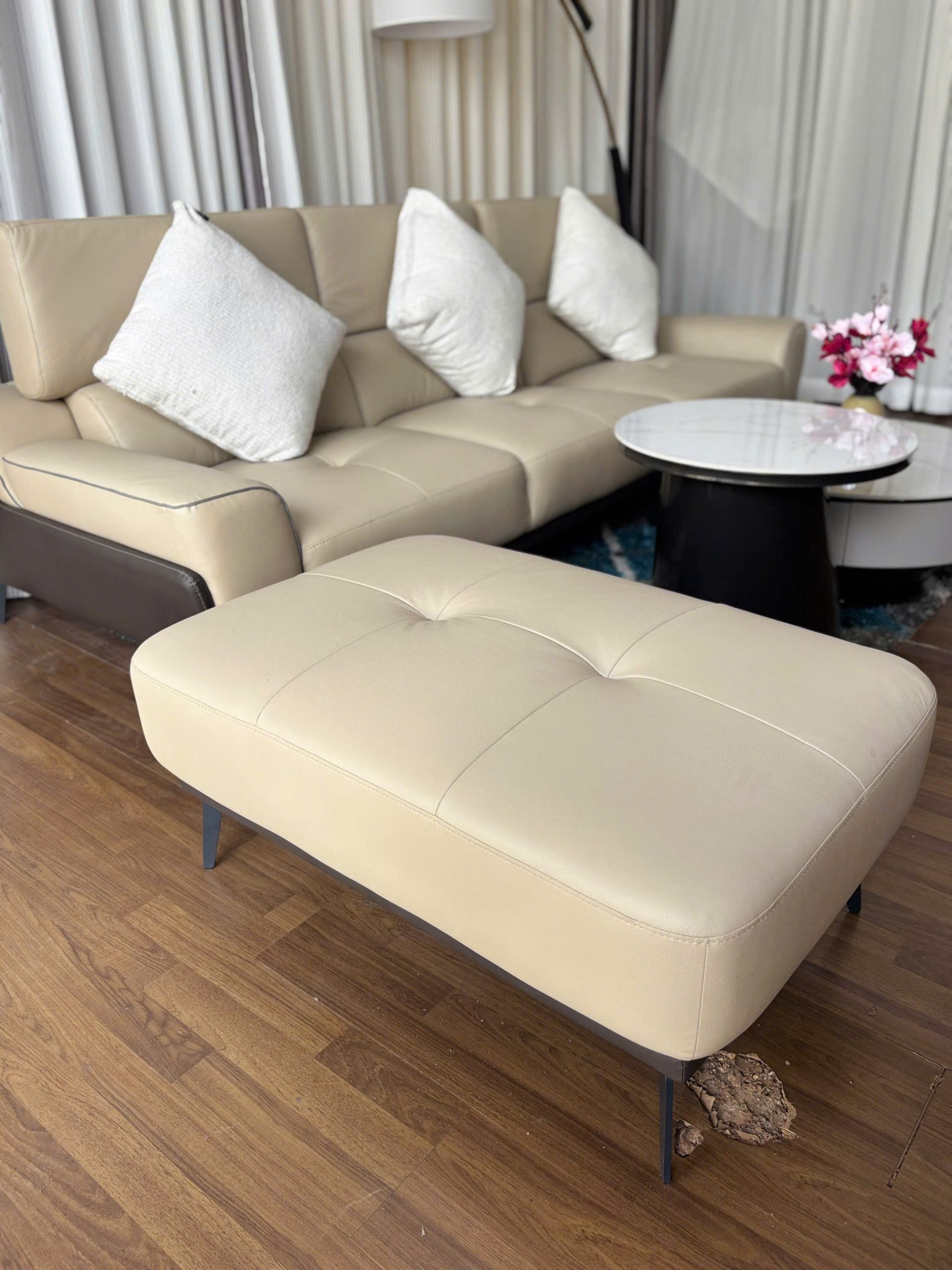 Sofa Da Thật Malaysia 2269 + Đôn - Ảnh 4