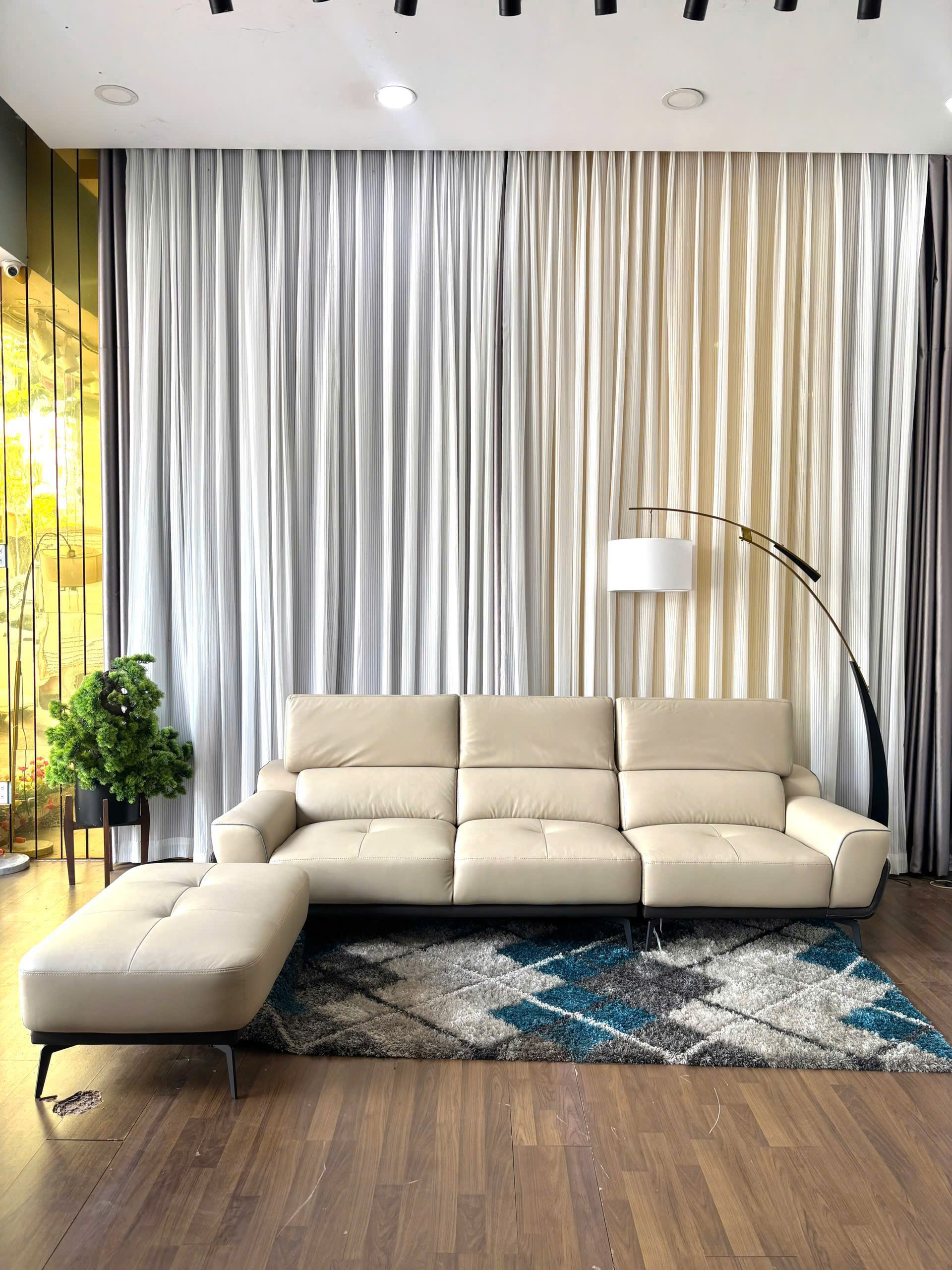 Sofa Da Thật Malaysia 2269 + Đôn - Ảnh 5